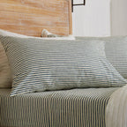Striped Microfiber Sheet Set