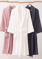 Classic Ultra-Soft Absorbent Cotton Bathrobe / Dark Gray