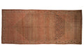 Vintage Distressed Malayer Carpet 7x16, hand-knotted one of a kind piece