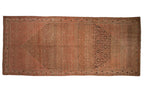 Vintage Distressed Malayer Carpet 7x16, hand-knotted one of a kind piece