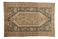 Antique Distressed Malayer Rug 4.5x6.5, hand-knotted one of a kind piece