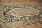 Back of the hand-knotted rug showing construction