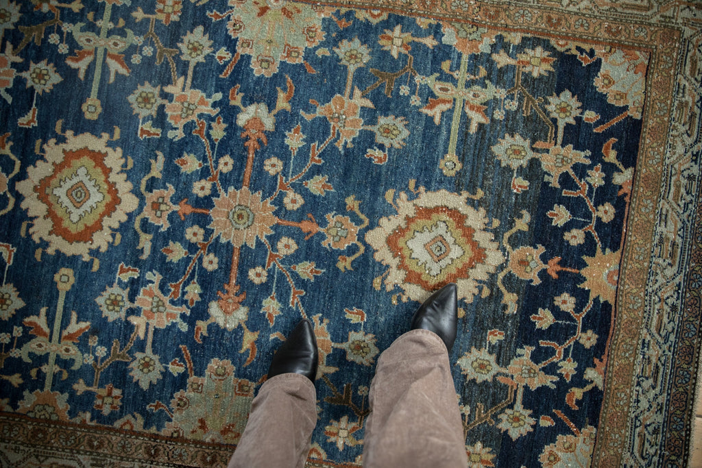 Full overhead view of Hamadan rug 4.5x6.5