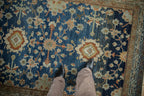 Full overhead view of Hamadan rug 4.5x6.5