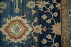 Back of the hand-knotted rug showing construction