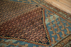 Back of the hand-knotted rug showing construction