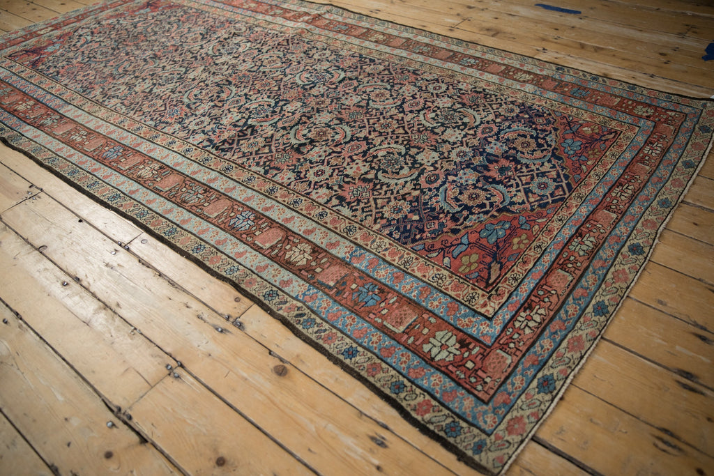 Back of the hand-knotted rug showing construction