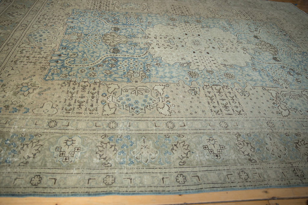 Back of the hand-knotted rug showing construction