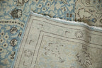 Vintage Distressed Tabriz Carpet 9x12.5, hand-knotted one of a kind piece