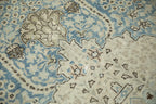 Full overhead view of Tabriz carpet 9x12.5