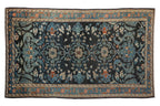 Vintage Distressed Lilihan Rug 4x7, hand-knotted one of a kind piece