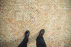 Full overhead view of Heriz carpet 7x11