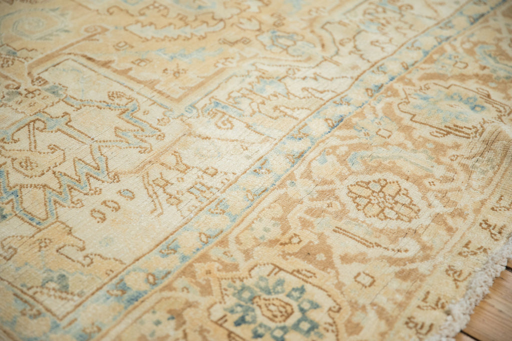 Back of the hand-knotted rug showing construction