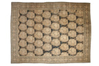 Antique Distressed Tabriz Carpet 10x13, hand-knotted one of a kind piece