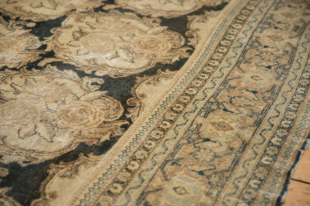 Back of the hand-knotted rug showing construction