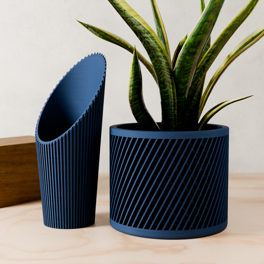 Cylindrical Soil Scoop from Modernized Pottery
