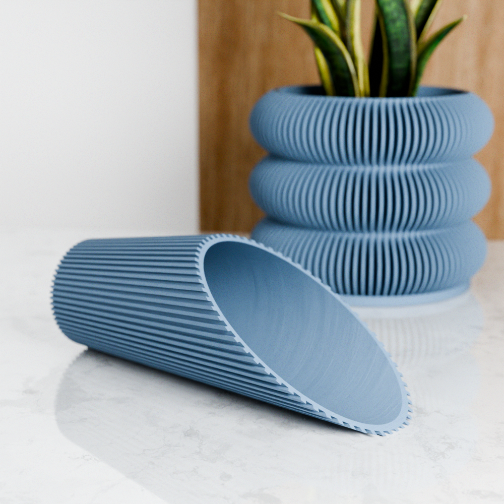 Cylindrical Soil Scoop from Modernized Pottery