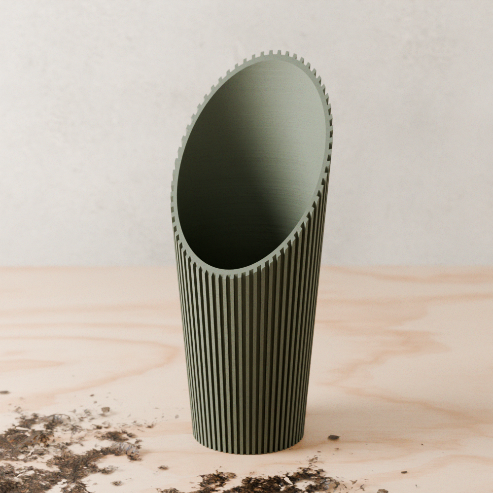 Cylindrical Soil Scoop from Modernized Pottery