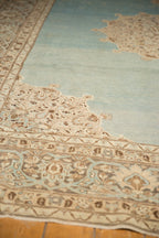Back of the hand-knotted rug showing construction