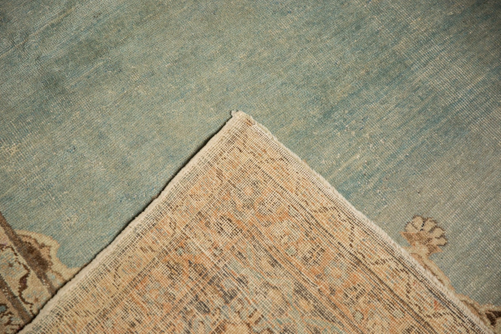 Vintage Distressed Tabriz Carpet 8.5x12.5, hand-knotted one of a kind piece