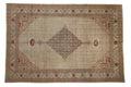 Vintage Distressed Tabriz Carpet 8x12, hand-knotted one of a kind piece