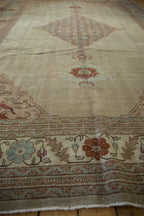 Back of the hand-knotted rug showing construction