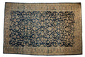 Vintage Distressed Tea Washed Lilihan Carpet 10.5x16.5, hand-knotted one of a kind piece