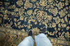 Full overhead view of Tea Washed Lilihan carpet 10.5x16.5