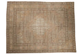 Antique Tabriz Carpet 9.5x12, hand-knotted one of a kind piece