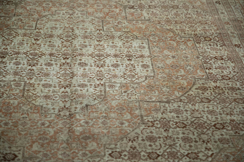 Antique Tabriz Carpet 9.5x12, hand-knotted one of a kind piece