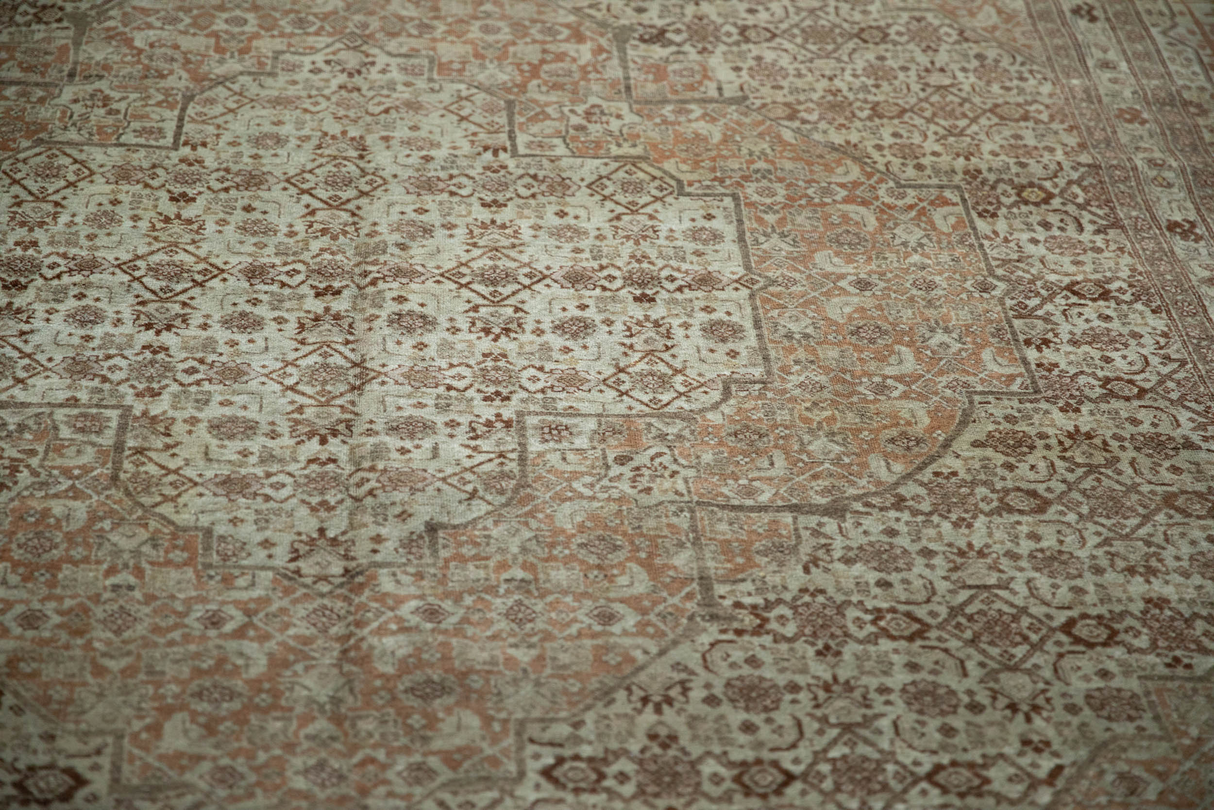 Antique Tabriz Carpet 9.5x12, hand-knotted one of a kind piece