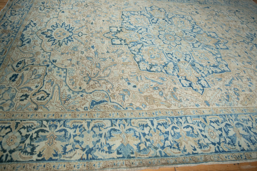 Back of the hand-knotted rug showing construction