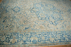 Back of the hand-knotted rug showing construction