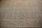Back of the hand-knotted rug showing construction