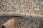 Vintage Distressed Tabriz Carpet 7.5x11, hand-knotted one of a kind piece