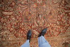 Full overhead view of Ahar carpet 8x11