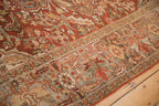Vintage Distressed Ahar Carpet 8x11, hand-knotted one of a kind piece