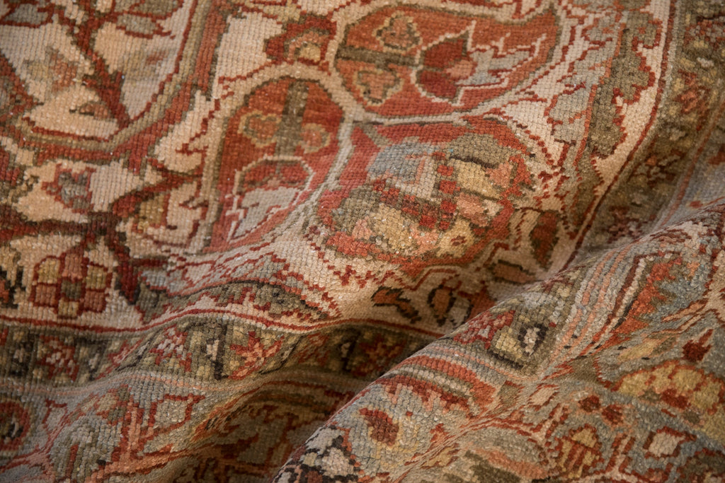 Full overhead view of Ahar carpet 8x11