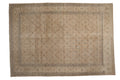 Vintage Distressed Tabriz Carpet 8x11.5, hand-knotted one of a kind piece