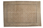 Vintage Distressed Tabriz Carpet 8x11.5, hand-knotted one of a kind piece