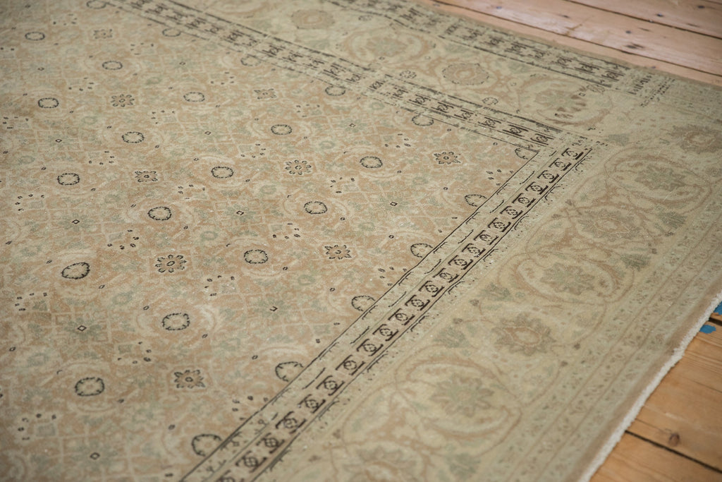 Back of the hand-knotted rug showing construction