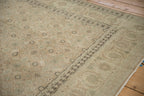 Back of the hand-knotted rug showing construction