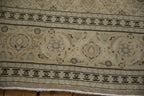 Vintage Distressed Tabriz Carpet 8x11.5, hand-knotted one of a kind piece