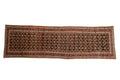 Antique Hamadan Runner 3.5x11.5, hand-knotted one of a kind piece