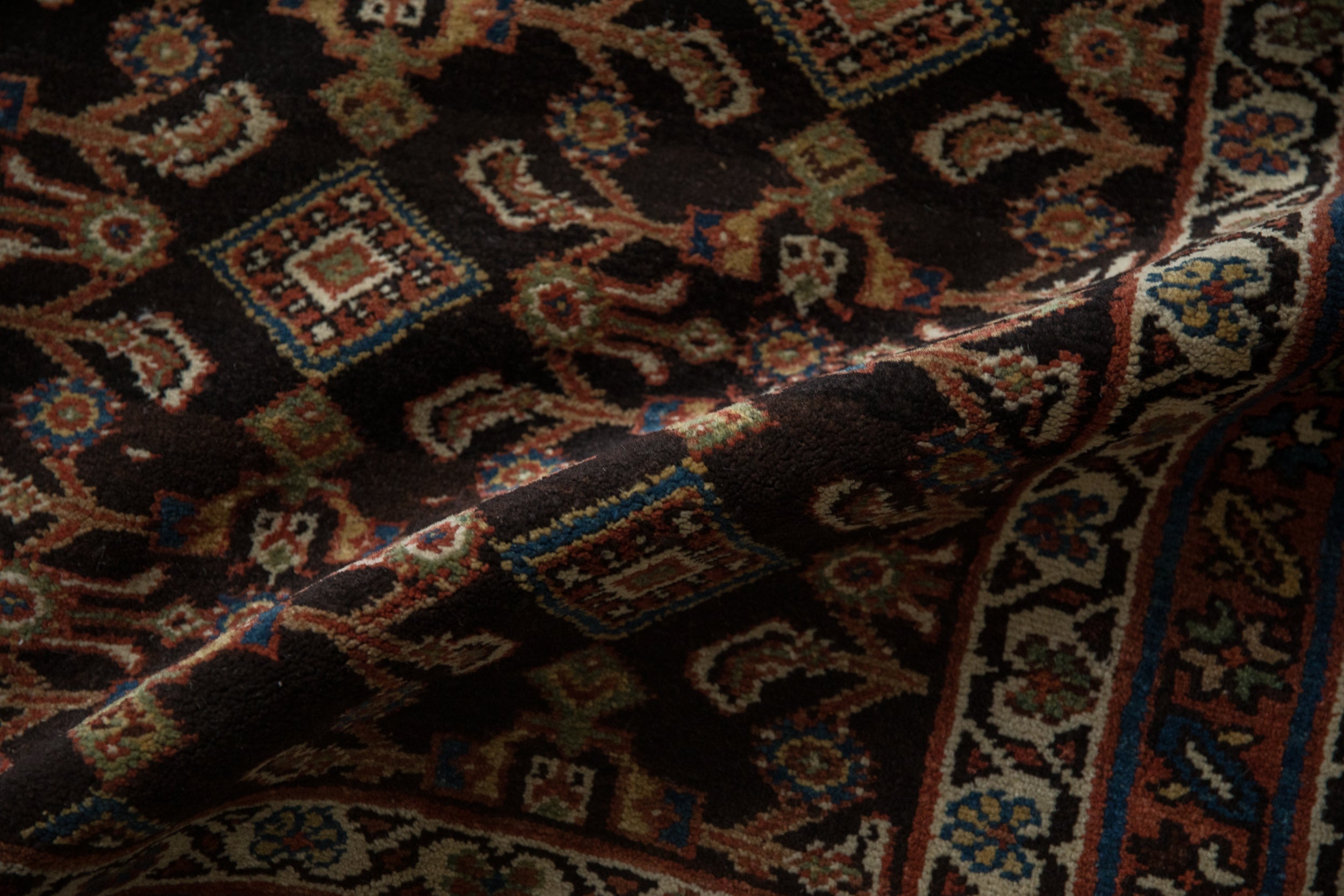Antique Hamadan Runner 3.5x11.5, hand-knotted one of a kind piece