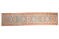 Vintage Distressed Karaja Runner 3.5x15, hand-knotted one of a kind piece