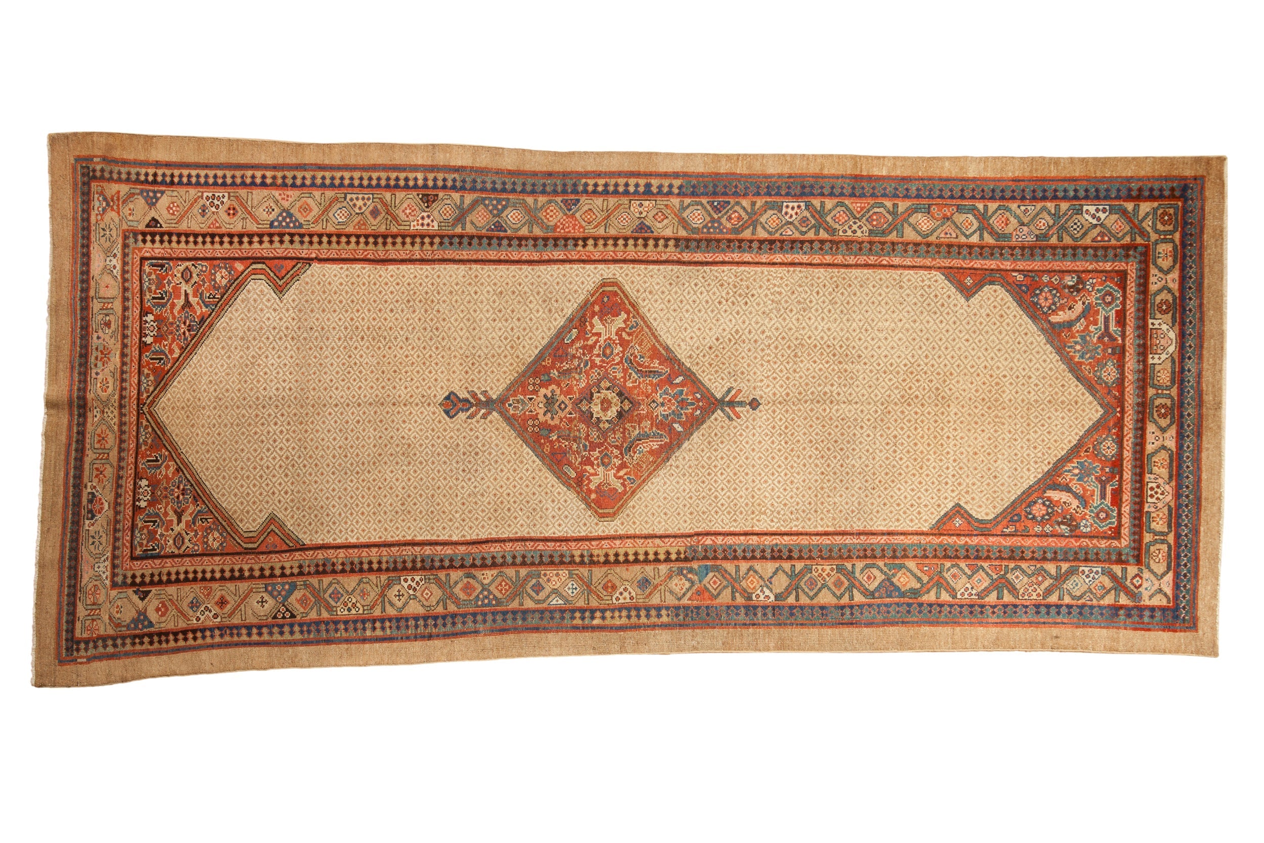 Antique Serab Runner 4.5x10, hand-knotted one of a kind piece
