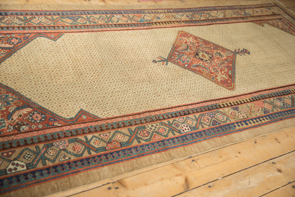 Back of the hand-knotted rug showing construction
