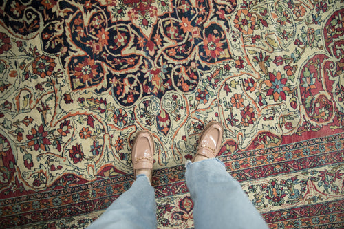 Full overhead view of Kerman carpet 9x10