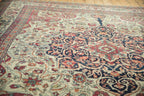 Antique Kerman Carpet 9x10, hand-knotted one of a kind piece